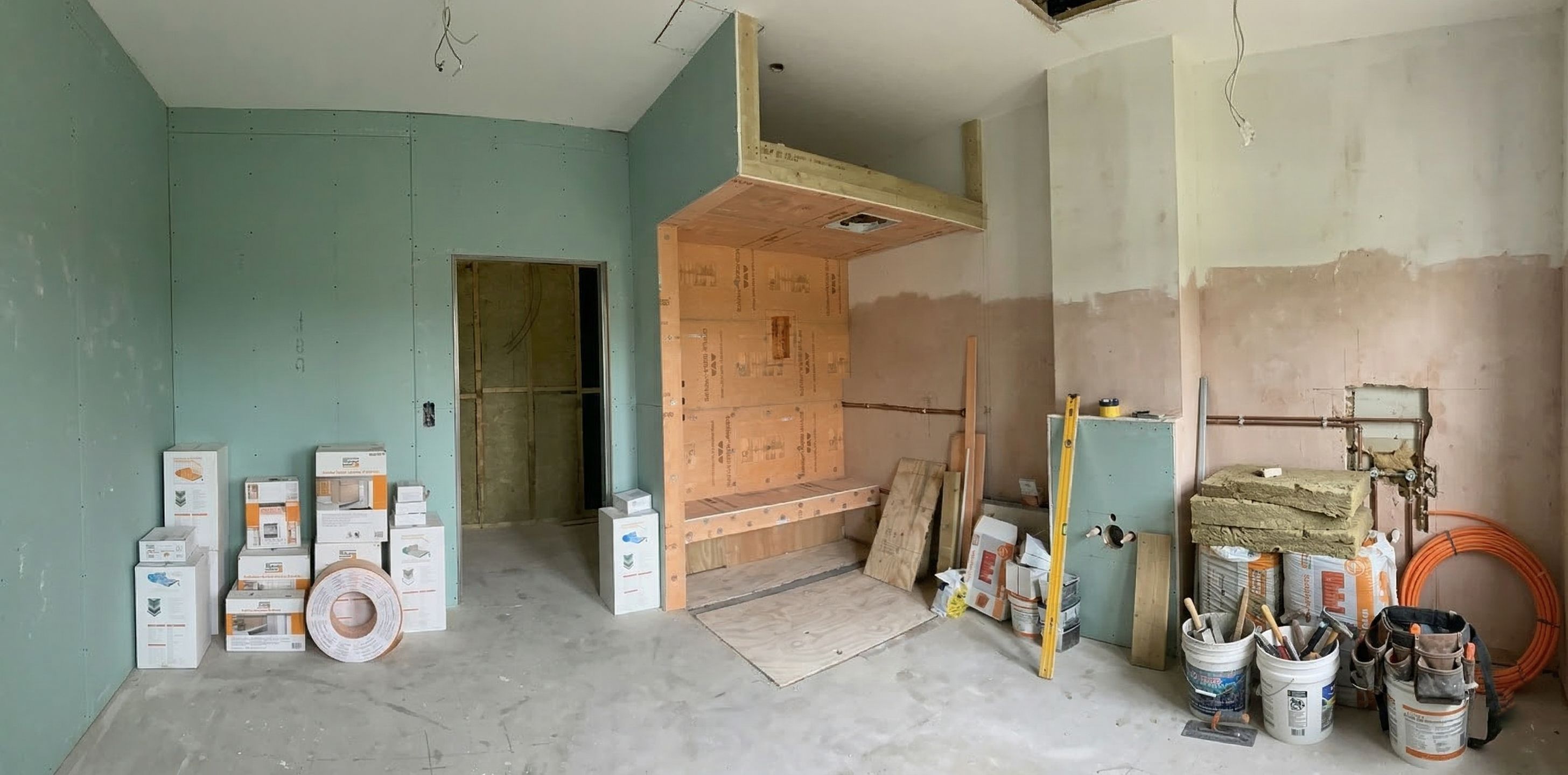 Before - A Sleek Spa Retreat with Bespoke Steam Enclosure