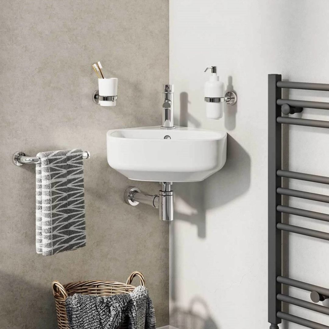 Wall Hung Corner Basins