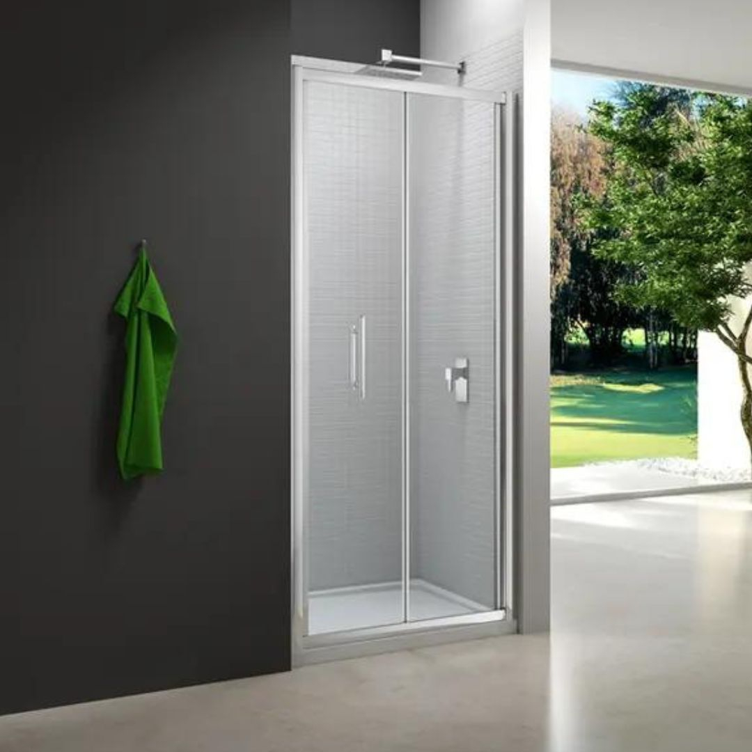 Crosswater Clear 6 Infold Door 760 Silver CAIDSC0760