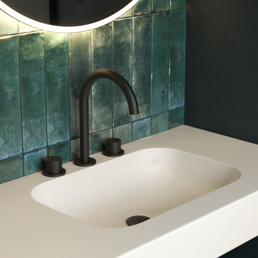 3 Hole Deck Mounted Basin Taps