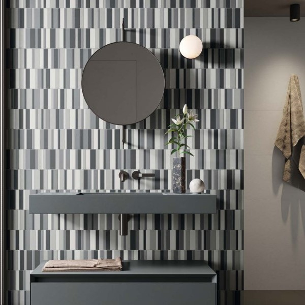 Saloni Modulo 30x44 Cm Tectonic Gris X (5 Pieces. One Complete Box) GR1710-000-X